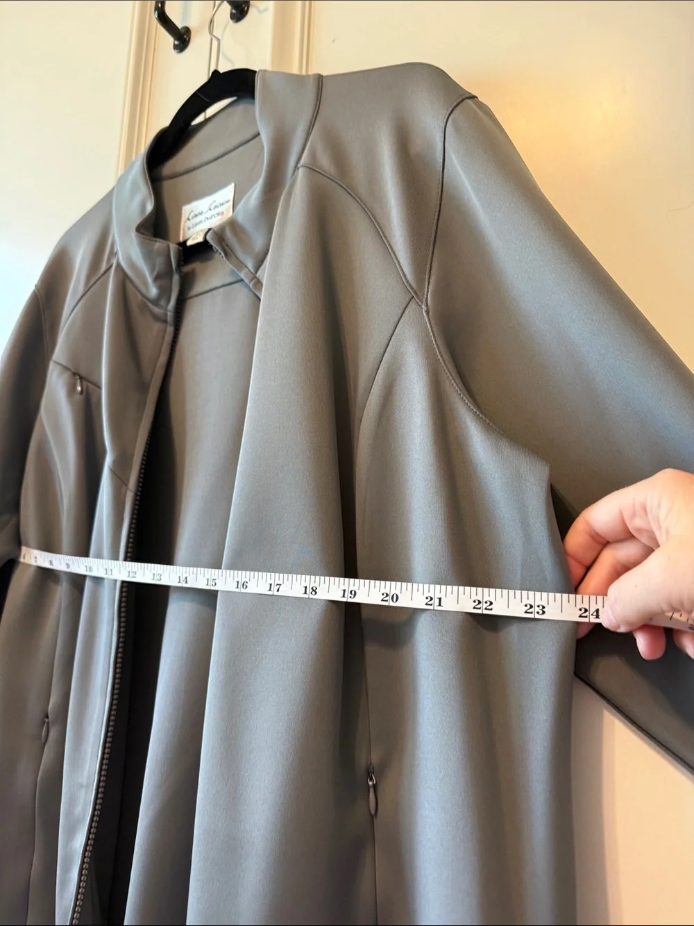 Linea by Louis Dell'Ollio Gray Full-Zip Utility Jacket